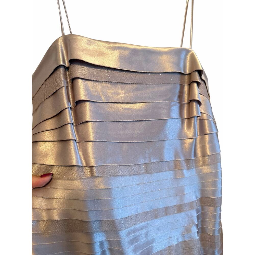 NWT Champagne Sparkly Connected Dawn Oliva Cocktail Dress - Size 10 - Picture 9 of 13